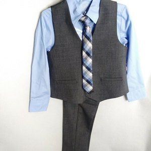 Wonder Nation Boy' s Size 4 Blue Gray and striped